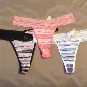 VS Lace Thongs